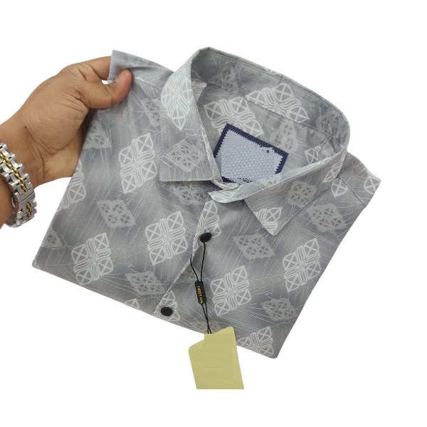 Pure Cotton full Sleeve Print Shirt