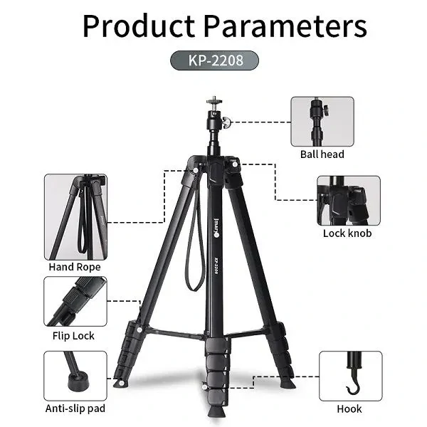 Jmary Tripod KP-2208 Professional Tripod With Mobile Holder