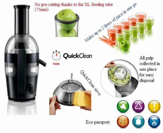 PHILIPS JUICER(Fruits&Vegetable), HR-1836. (500 watts)