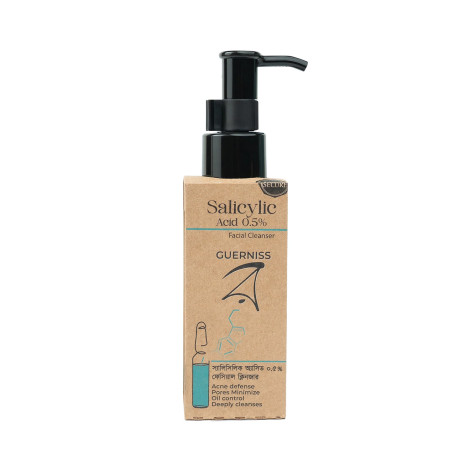 Guerniss Raw Salicylic Acid 0.5% Facial Cleanser 100ml (Bangladesh)