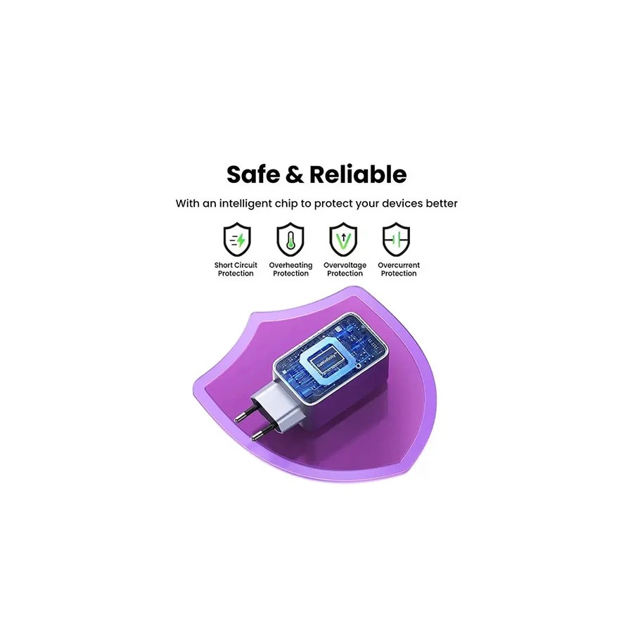 Ugreen Nexode Pro X757 100W GaN USB & Dual USB-C PD Gray Charger (EU)