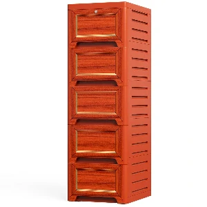 Attire Emperor Wardrobe-Single 5D- Teakwood