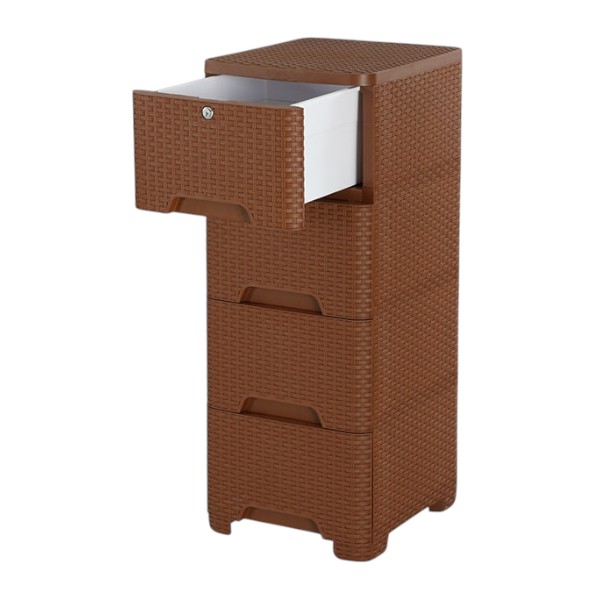 Caino Closet 4 Drawer Eagle Brown