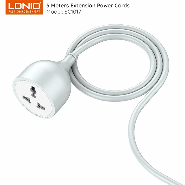 LDNIO SC1017 Universal Power Strip with Extension Power Cord 5m