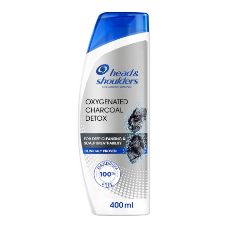 Head & Shoulders Oxygenated Charcoal Detox Anti-Dandruff Shampoo 400ml (Saudi Arabia)