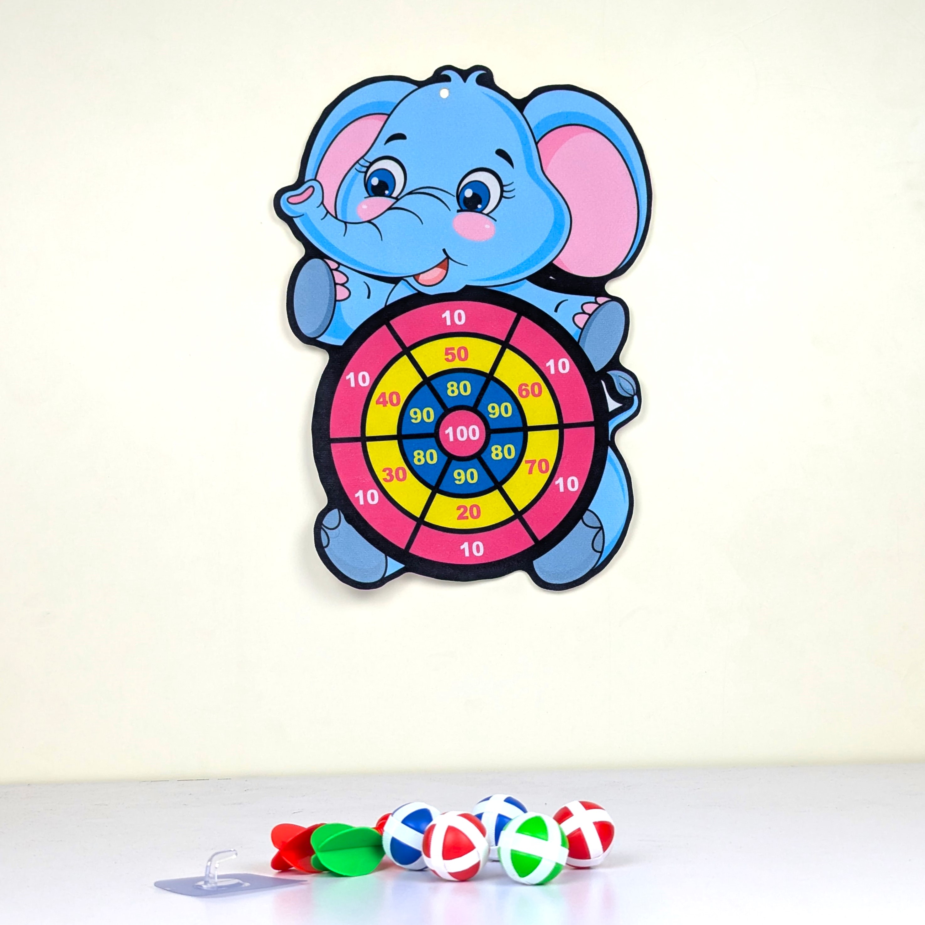 Sticky ball dart board toy