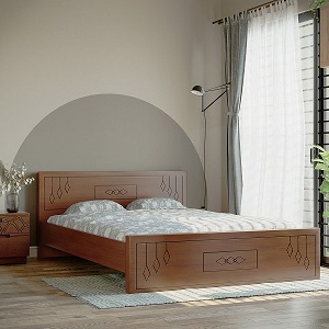 Bluebell Wooden King Bed