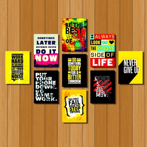 9 Pc Caliography Design