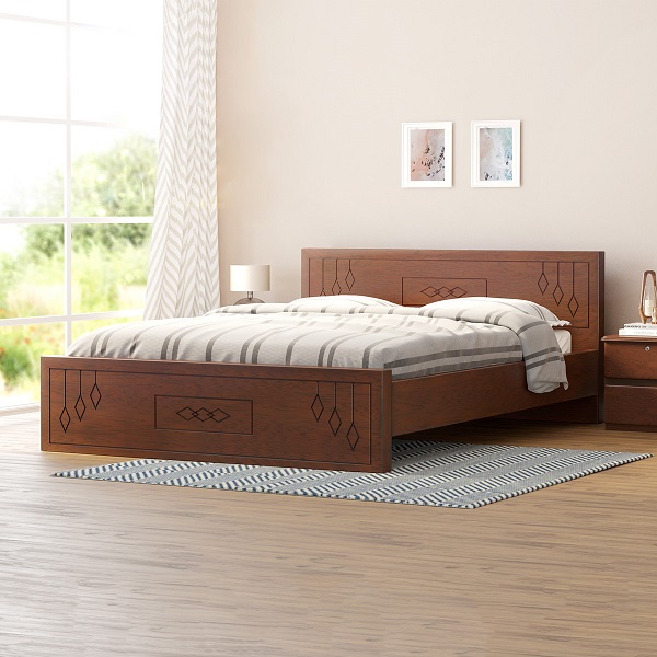 Bluebell Wooden King Bed