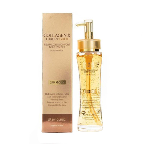3W Clinic Collagen & Luxury Gold Essence 150ml (Korea)