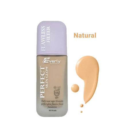 Everly Perfect Skin Glow Flawless Filter Foundation SPF15 - Natural (China)