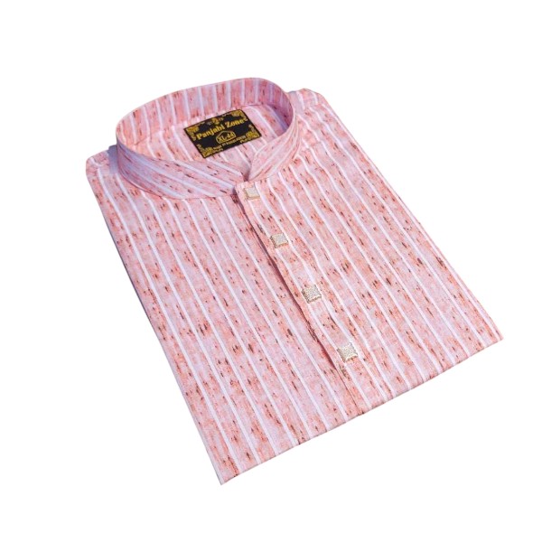 Pure Cotton Snap Button Panjabi