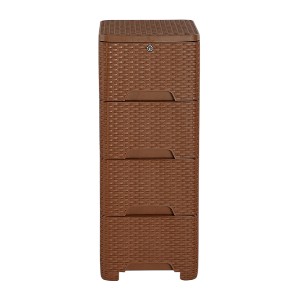 Caino Closet 4 Drawer Eagle Brown