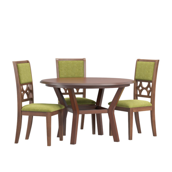 Regal 4 SEATER DINING TABLE- OLIVIA TDH-345-3-1-20 (Dining Table)