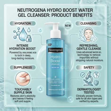 Neutrogena Hydro Boost Water Gel Cleanser 200 ml (Greece)