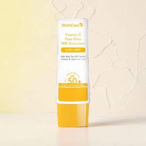 WishCare Vitamin C Pure Glow Milk Sunscreen SPF 50+ PA+++ 50g (India)