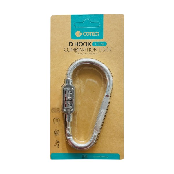 COTECi D Hook Combination Lock (L Size)