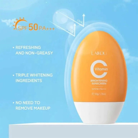 Laikou Vitamin C Brightening Sunscreen SPF50 Pa+++ 50g (China)