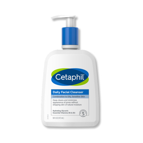 Cetaphil Daily Facial Cleanser Combination To Oily, Sensitive Skin 473ml (Canada)