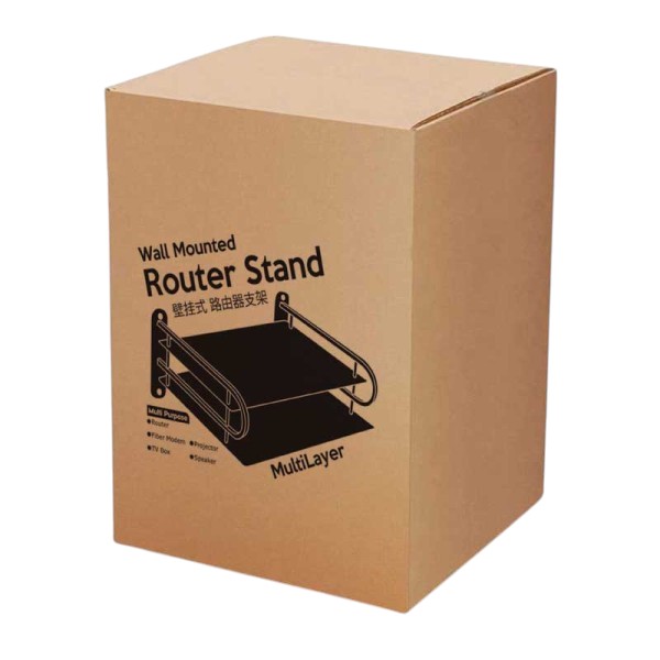 Black Metal Wireless Wifi Router Storage Box
