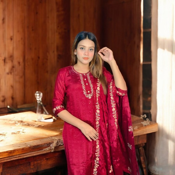 Pakistani Crepe Chiffon Georgette Three Piece