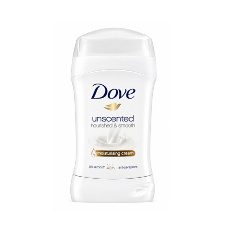 Dove Unscented Nourished & Smooth Moisturising Cream  Antiperspirant Stick 40g (Philippines)