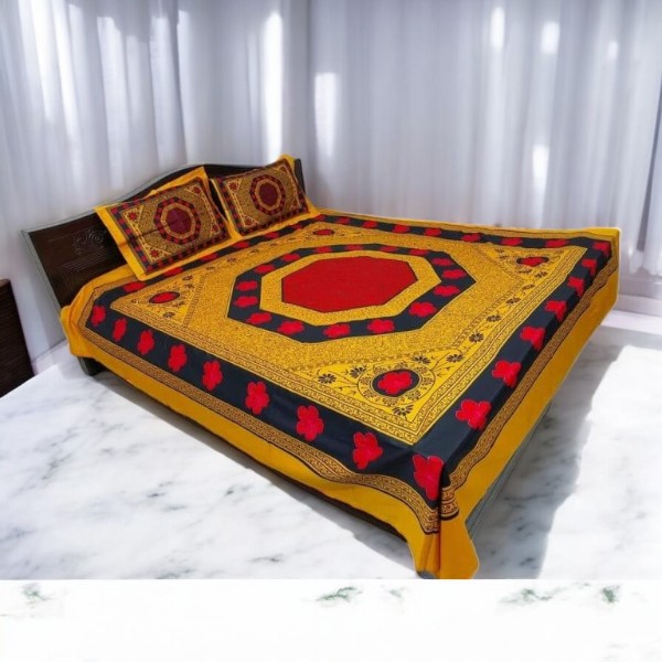 Exclusive 100% Cotton Bed Sheet 7.5 feet by 8 feet