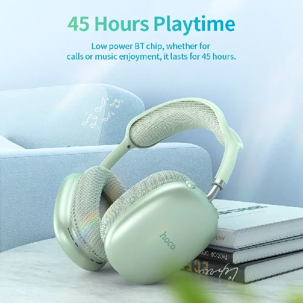 Hoco W35 Air Wireless Headphone- Green Color