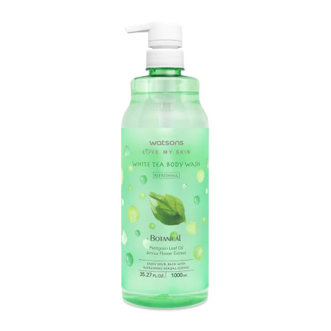 Watsons Botanical Refreshing White Tea Body Wash 1000ml (Taiwan)