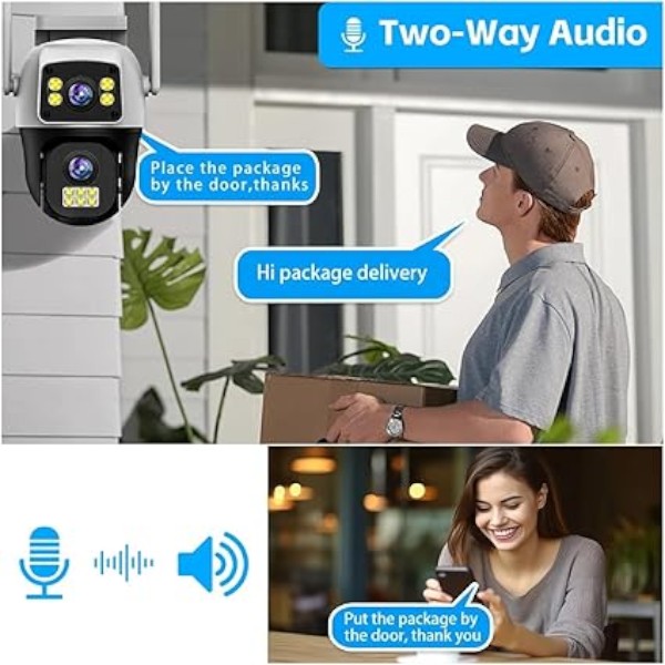 V380 4G Dual Lens Wi-Fi IP Camera