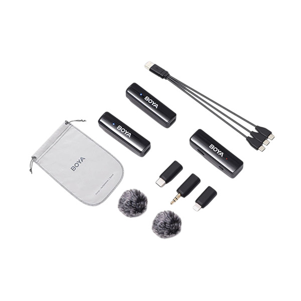 Boya BOYALINK A2 All-in-one Design Wireless Microphone System (Dual User)