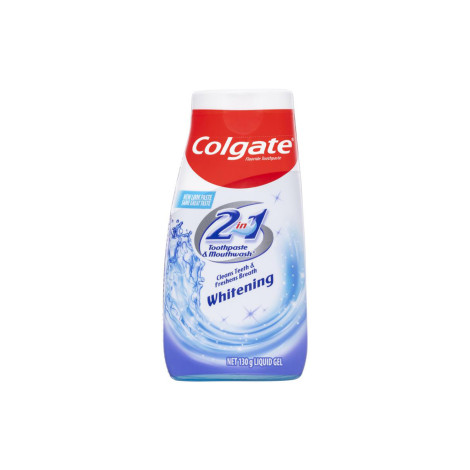 Colgate Whitening 2in1 Toothpaste & Mouthwash Liquid Gel 130g (Mexico)