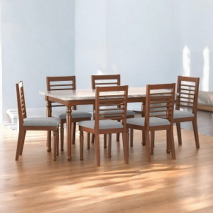 Regal Dining Table- EDESSA TDH-341-3-1-20 (6 Seater)