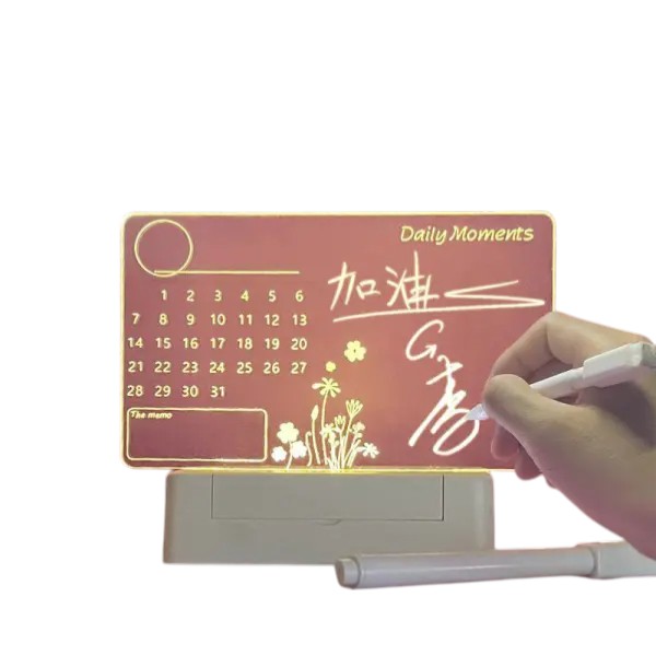 3D Acrylic Note Board Night Light