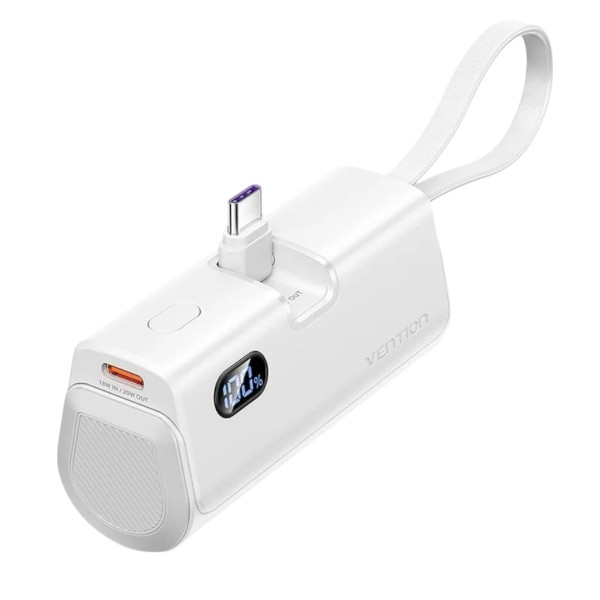 Vention 4800mAh Power Bank 22.5W – White