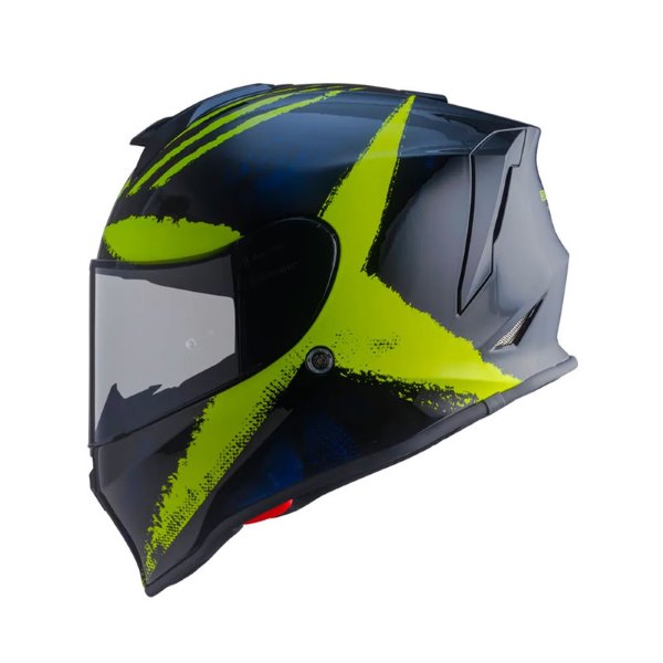 ORIGINE Dinamo Rebel Glossy Yellow-Black Helmets (Clear Visor)
