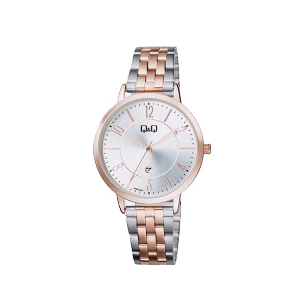 Q&Q A469J404Y Two tone Analog Wrist watch for ladies
