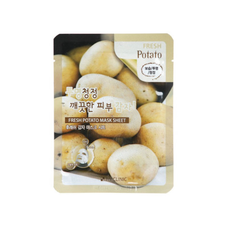3W Clinic Fresh Potato Mask Sheet 23g (Korea)