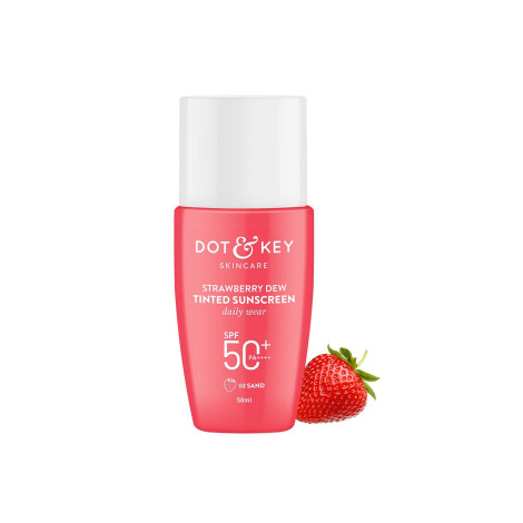 Dot & Key Strawberry Dew Tinted Sunscreen SPF50+ PA+++ 50ml - 03 Sand (India)