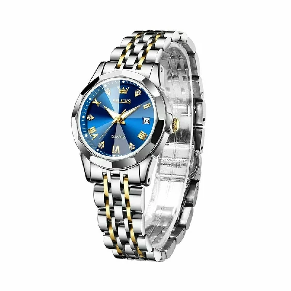 Olevs 9931 Stainless Steel Women’s Watch - Silver Blue
