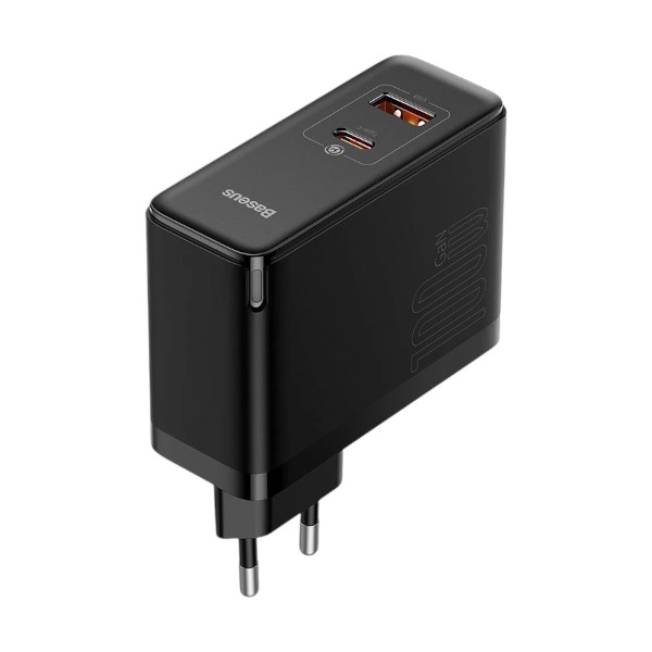 Baseus CCGP090201 GaN5 Pro USB & USB-C 100W EU Black Charger