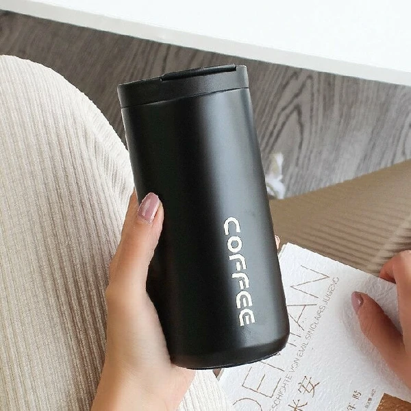 Insulated Thermal Vacuum Coffee Flask -Black Color