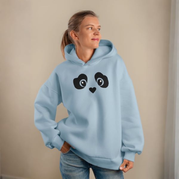 Premium Printed Ladies Winter Hoodie ( Lite Blue )