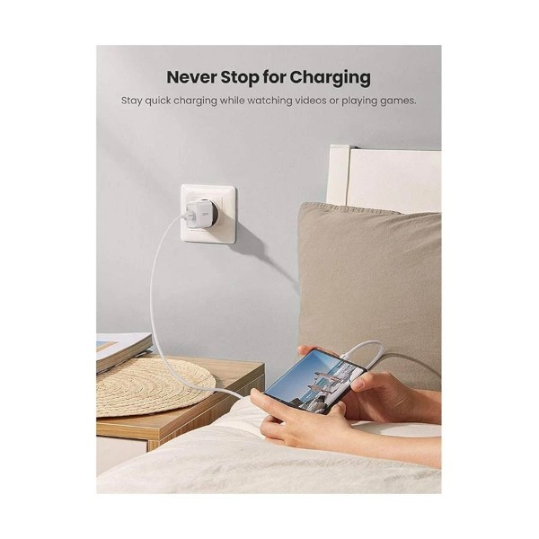 Ugreen CD122 18W USB QC 3.0 White Charger