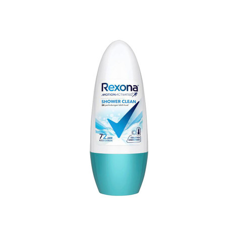 Rexona Motion Activated Shower Clean Roll On 45ml (Indonesia)