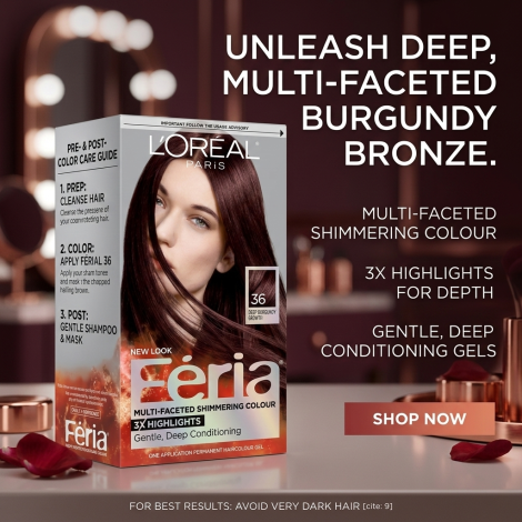 L'Oreal Feria Multi Faceted Shimmering Colour - 36 Chocolate Cherry (Mexico)