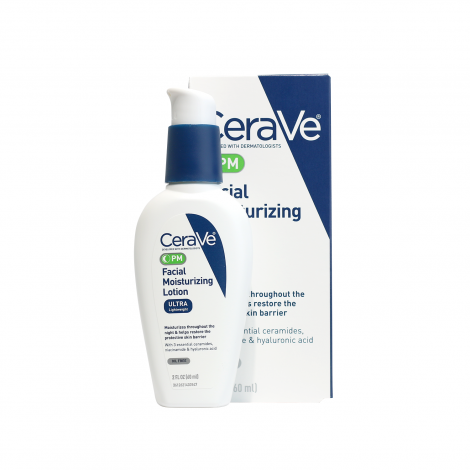 CeraVe PM Ultra Lightweight Facial Moisturizing Lotion 60ml (USA)