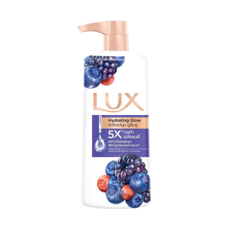 Lux Hydrating Glow Sweet Mixed Berries Fragrance Body Wash 450ml (Thailand)