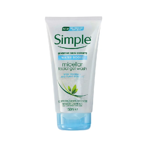 Simple Water Boost Micellar Facial Gel Wash (150ml)