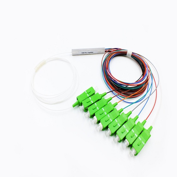 1 x 8 PLC Optical Fiber Splitter